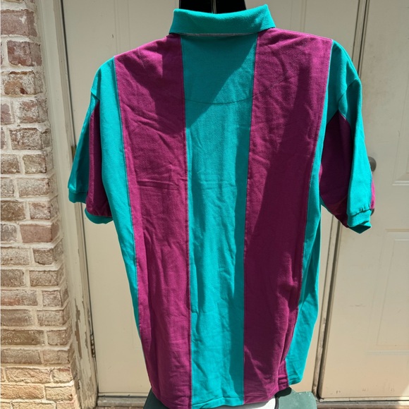 B Boa Resort, Polo, Green & Purple, Size Large - Picture 2 of 4